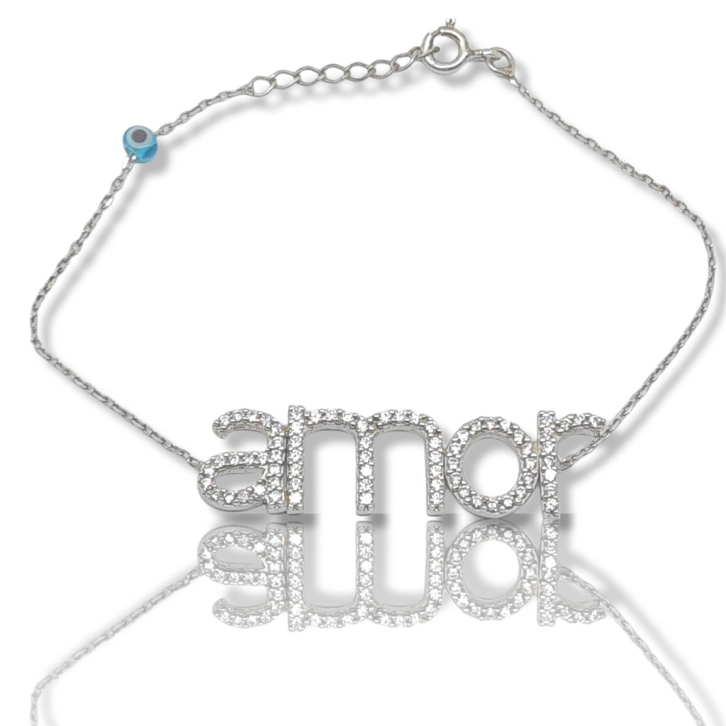 Silver 925º AMOR bracelet (code FC001982)